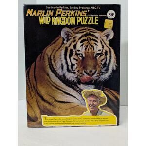 Vintage 1971 Marlin Perkins Wild Kingdom Puzzle Bengal Tiger New Sealed NBC TV